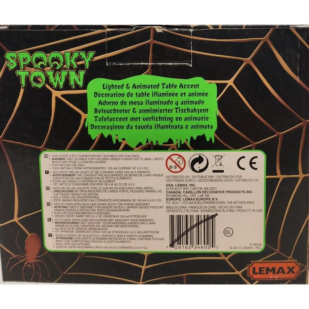 Lemax Spooky Town 2013 Cave Of Skulls #34602 Lighted and Animated Halloween